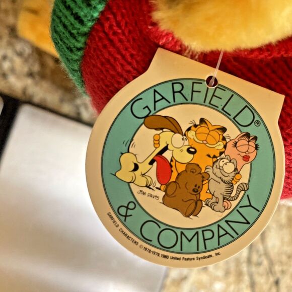 Vintage Dakin GARFIELD Plush 1981 Cat Skier Skiing Winter Stuffed Animal Toy - Picture 10 of 11